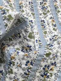 7027-625-1 60 Vải Cotton Lawn Ripple Sarasa Kẻ Sọc Hokkoh Ảnh phụ