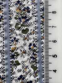 7027-625-1 60 Vải Cotton Lawn Ripple Sarasa Kẻ Sọc Hokkoh Ảnh phụ