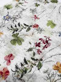 7027-630-2 80 Vải Cotton Lawn Miracle Wave Botanical Print Hokkoh Ảnh phụ