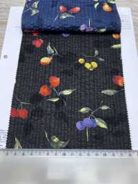 7027-630-5 80 Vải Cotton Lawn Kỳ Diệu Sóng Trái Cây Hokkoh Ảnh phụ