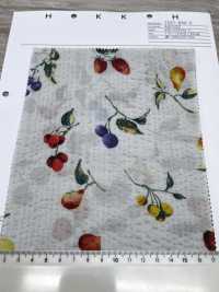7027-630-5 80 Vải Cotton Lawn Kỳ Diệu Sóng Trái Cây Hokkoh Ảnh phụ