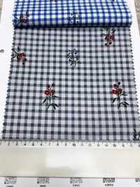 7027-640-3 80 Vải Cotton Lawn Gingham + Flowers Hokkoh Ảnh phụ