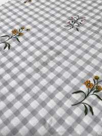 7027-640-3 80 Vải Cotton Lawn Gingham + Flowers Hokkoh Ảnh phụ