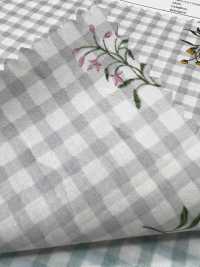 7027-640-3 80 Vải Cotton Lawn Gingham + Flowers Hokkoh Ảnh phụ