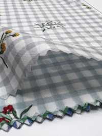 7027-640-3 80 Vải Cotton Lawn Gingham + Flowers Hokkoh Ảnh phụ
