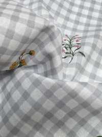 7027-640-3 80 Vải Cotton Lawn Gingham + Flowers Hokkoh Ảnh phụ