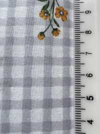 7027-640-3 80 Vải Cotton Lawn Gingham + Flowers Hokkoh Ảnh phụ