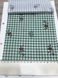 7027-640-3 80 Vải Cotton Lawn Gingham + Flowers Hokkoh Ảnh phụ