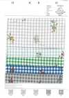 7027-640-3 80 Vải Cotton Lawn Gingham + Flowers