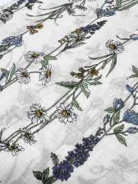 3027-650-1 60 Vải Cotton Lawn Hoa Kẻ Sọc Hokkoh Ảnh phụ