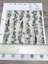 3027-650-1 60 Vải Cotton Lawn Hoa Kẻ Sọc Hokkoh Ảnh phụ