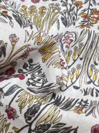 4027-660-1 60 Bông Hoa Nhỏ Vải Cotton Lawn Cong Theo đường Ngang Trên Bãi Cỏ. Hokkoh Ảnh phụ