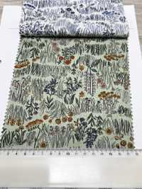 4027-660-1 60 Bông Hoa Nhỏ Vải Cotton Lawn Cong Theo đường Ngang Trên Bãi Cỏ. Hokkoh Ảnh phụ