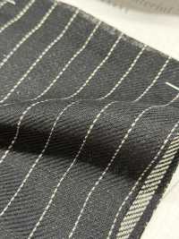 7777 Vải Lanh Kẻ Kẻ Caro Tối Màu Fine Textile Ảnh phụ