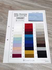 100287 Milky Lụa Shantung[Vải] Coral Ảnh phụ