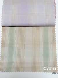 SBT-028 Vải Chéo Kẻ Caro Sợi Lyocell Tencel™ Hữu Cơ 40/1 Kuwamura Ảnh phụ
