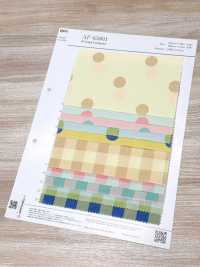 AP65801 Nhung Tăm In Chấm Bi & Kẻ Caro (Cuộn Tròn)[Vải] COSMO TEXTILE Ảnh phụ