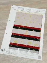 AP65802 Merry Christmas GOLD Vải Mộc In (Cuộn Tròn) COSMO TEXTILE Ảnh phụ