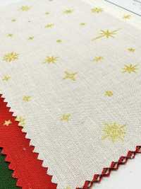 AP65802 Merry Christmas GOLD Vải Mộc In (Cuộn Tròn) COSMO TEXTILE Ảnh phụ