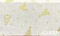 AP65802 Merry Christmas GOLD Vải Mộc In (Cuộn Tròn) COSMO TEXTILE Ảnh phụ