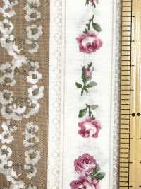 RU2530 Vải Mộc In RURU BOUQUET Rose Wreath (Cuộn Tròn) COSMO TEXTILE Hình ảnh bổ sung
