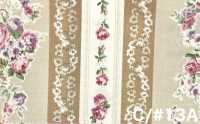 RU2530 Vải Mộc In RURU BOUQUET Rose Wreath (Cuộn Tròn) COSMO TEXTILE Hình ảnh bổ sung