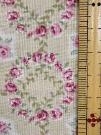 RU2530 Vải Mộc In RURU BOUQUET Rose Wreath (Cuộn Tròn) COSMO TEXTILE Hình ảnh bổ sung
