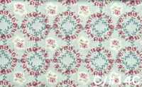 RU2530 Vải Mộc In RURU BOUQUET Rose Wreath (Cuộn Tròn) COSMO TEXTILE Hình ảnh bổ sung