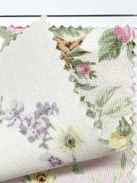RU2530 Vải Mộc In RURU BOUQUET Rose Wreath (Cuộn Tròn) COSMO TEXTILE Hình ảnh bổ sung