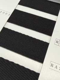 RA-2004 Băng Acrylic Dòng đen Vải Twill Dệt Túi[Ruy Băng・băng・dây] RIVER Ảnh phụ