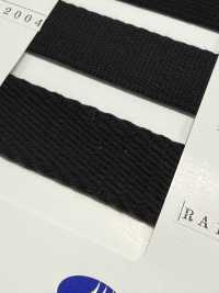 RA-2005 Băng Dệt ống Vải Twill Series đen Acrylic[Ruy Băng・băng・dây] RIVER Ảnh phụ