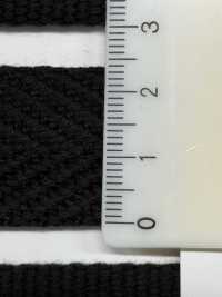 RA-2008 Băng Vải Twill Dày Dòng đen Acrylic[Ruy Băng・băng・dây] RIVER Ảnh phụ