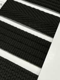 RA-2009 Băng Dệt Phẳng Kiểu Cord Acrylic, Dòng đen[Ruy Băng・băng・dây] RIVER Ảnh phụ