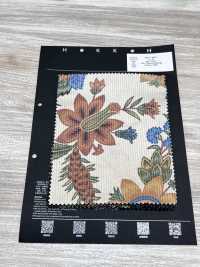 5024-1380-1 Corduroy 8W Khổ Rộng Họa Tiết Thực Vật[Vải] Hokkoh Ảnh phụ