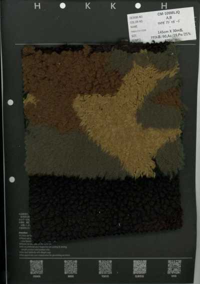 CM-109MLJQ Boa Jacquard đa Màu