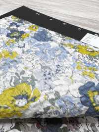 5026-1335-1 Vải Cotton Lawn 80 Miracle Wave Hoa Cỡ Vừa Hokkoh Ảnh phụ