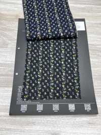 5026-1375-1 Vải Cotton Lawn 80 Miracle Wave Hoa Nhí Kẻ Sọc Hokkoh Ảnh phụ