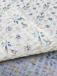 5026-1375-1 Vải Cotton Lawn 80 Miracle Wave Hoa Nhí Kẻ Sọc Hokkoh Ảnh phụ