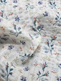 5026-1375-1 Vải Cotton Lawn 80 Miracle Wave Hoa Nhí Kẻ Sọc Hokkoh Ảnh phụ