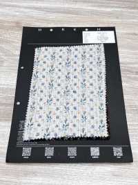 5026-1375-1 Vải Cotton Lawn 80 Miracle Wave Hoa Nhí Kẻ Sọc Hokkoh Ảnh phụ
