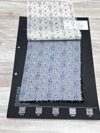 5026-1375-1 Vải Cotton Lawn 80 Miracle Wave Hoa Nhí Kẻ Sọc Hokkoh Ảnh phụ