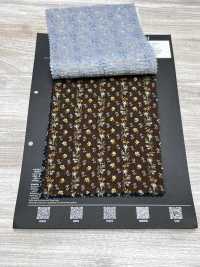 5026-1375-1 Vải Cotton Lawn 80 Miracle Wave Hoa Nhí Kẻ Sọc Hokkoh Ảnh phụ
