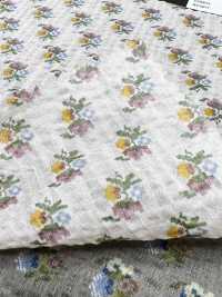 5026-1375-2 80 Vải Cotton Lawn Sóng Kỳ Diệu Hoa Pixel Hokkoh Ảnh phụ
