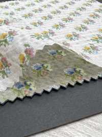 5026-1375-2 80 Vải Cotton Lawn Sóng Kỳ Diệu Hoa Pixel Hokkoh Ảnh phụ