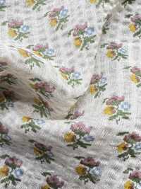 5026-1375-2 80 Vải Cotton Lawn Sóng Kỳ Diệu Hoa Pixel Hokkoh Ảnh phụ