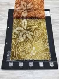 5026-1375-5 Vải Cotton Lawn 80 Miracle Wave Họa Tiết Hoa Nhuộm Rút Hài Hòa Hokkoh Ảnh phụ