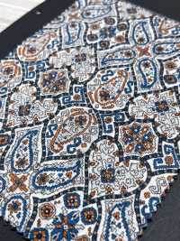 5026-1375-6 Vải Cotton Lawn 80 Miracle Wave Họa Tiết Paisley Hokkoh Ảnh phụ