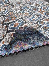 5026-1375-6 Vải Cotton Lawn 80 Miracle Wave Họa Tiết Paisley Hokkoh Ảnh phụ