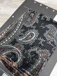 5025-1373-1 Bông Rayon Dobby Corduroy Họa Tiết Paisley[Vải] Hokkoh Ảnh phụ