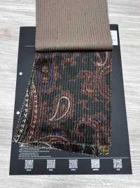 5025-1373-1 Bông Rayon Dobby Corduroy Họa Tiết Paisley[Vải] Hokkoh Ảnh phụ